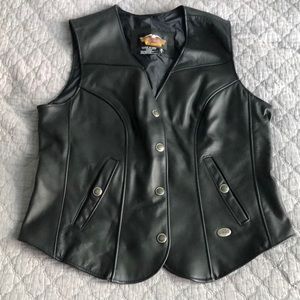 Women’s Harley Davidson leather vest